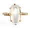Vintage Moonstone Solitaire Ring - Saddingtons Jewellery Stand 375 - image 2