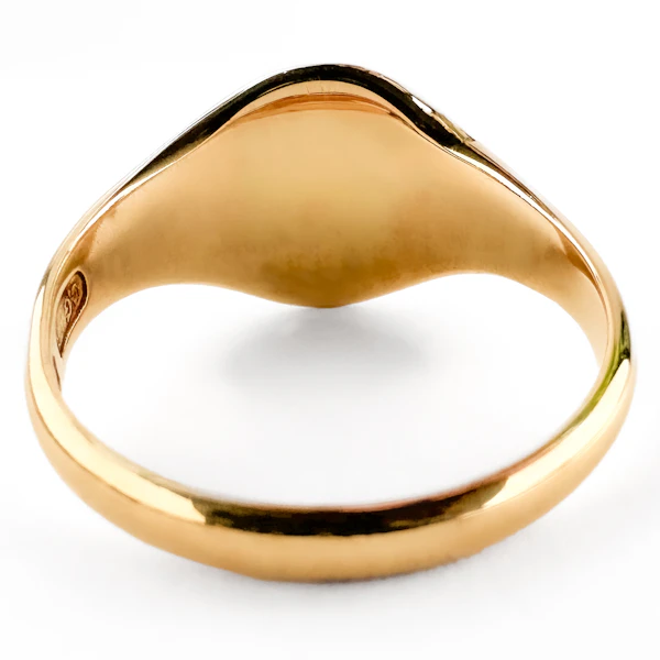 1913 Oxford Gold Signet Ring - Saddingtons Jewellery Stand 375 - image 4
