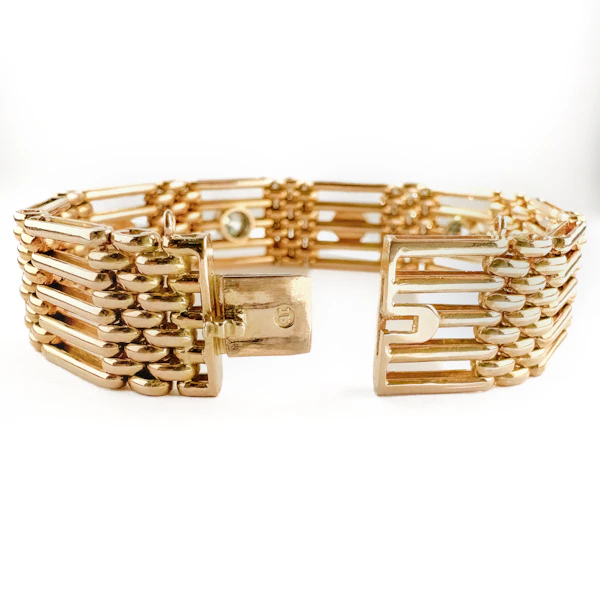 Edwardian Gold Pearl & Diamond Bracelet - Saddingtons Jewellery Stand 375 - image 4
