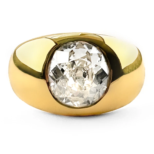 2.16ct Diamond Single Stone Gypsy Ring - Saddingtons Jewellery Stand 375 - image 3