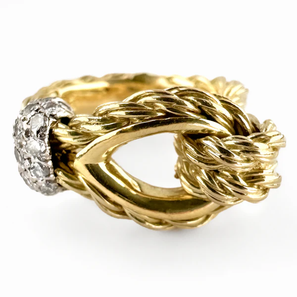 Kutchinsky Diamond Rope Knot Ring - Saddingtons Jewellery Stand 375 - image 1