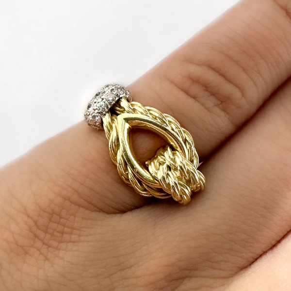 Kutchinsky Diamond Rope Knot Ring - Saddingtons Jewellery Stand 375 - image 6