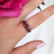 Antique Ruby and Gold Carved Five Stone Ring, Circa 1910 - image 4