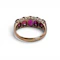 Antique Ruby and Gold Carved Five Stone Ring, Circa 1910 - image 6