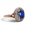 Victorian Kashmir Sapphire, Diamond and Gold Cluster Ring, Circa 1890 - image 5