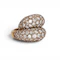Vintage Van Cleef and Arpels Diamond and Gold Double Bombé Ring, Circa 1980 - image 3