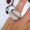 Vintage Van Cleef and Arpels Diamond and Gold Double Bombé Ring, Circa 1980 - image 2