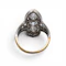 Edwardian Diamond, Platinum and Gold Three Stone Plaque Ring, Circa 1910, 4.60 Carats - image 4