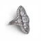 Edwardian Diamond, Platinum and Gold Three Stone Plaque Ring, Circa 1910, 4.60 Carats - image 3