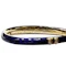 Victorian Blue Enamel, Pearl, Garnet and Gold Snake Bangle, Given by Adelaide Queen Dowager, to Lady Susan Harcourt, 1849 - image 6
