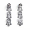 Vintage Diamond and Platinum Drop Earrings, Circa 1950, 12.50 Carats - image 5