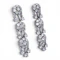 Vintage Diamond and Platinum Drop Earrings, Circa 1950, 12.50 Carats - image 3