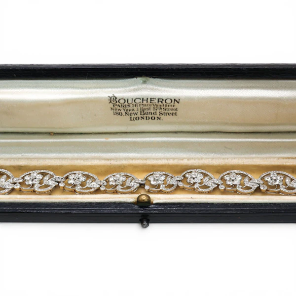 Boucheron Art Nouveau Diamond and Platinum Bracelet, Circa 1910, 6.50 Carats - image 6