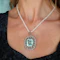 Belle Époque Grand Duchess Alexandra of Mecklenburg-Schwerin Aquamarine, Diamond, Ruby, Pearl Pendant Necklace, Circa 1905 - image 4