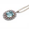 Belle Époque Grand Duchess Alexandra of Mecklenburg-Schwerin Aquamarine, Diamond, Ruby, Pearl Pendant Necklace, Circa 1905 - image 3