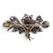 Antique Diamond and Silver Upon Gold Trembling Brooch, Circa 1880, 12.50 Carats - image 7