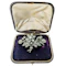 Antique Diamond and Silver Upon Gold Trembling Brooch, Circa 1880, 12.50 Carats - image 8
