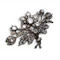Antique Diamond and Silver Upon Gold Trembling Brooch, Circa 1880, 12.50 Carats - image 3