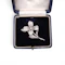 Chaumet Vintage Diamond and Platinum Flower Brooch, With White Gold Fittings, Circa 1979 - image 6