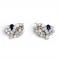 Vintage FRED Sapphire, Diamond and Gold Earrings, Circa 1960 - image 3