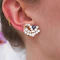 Vintage FRED Sapphire, Diamond and Gold Earrings, Circa 1960 - image 2