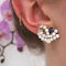 Vintage FRED Sapphire, Diamond and Gold Earrings, Circa 1960 - image 4