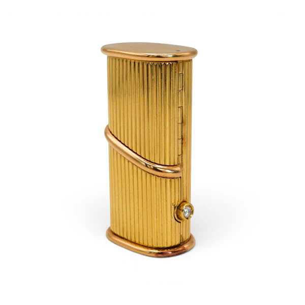 Vintage Giaconi & Gioli Italian Gold and Diamond Double Pill Box, Circa 1970 - image 4