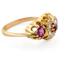 Edwardian Ruby & Diamond Cluster Ring - Saddingtons Jewellery Stand 375 - image 2