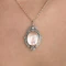 Victorian Rock Crystal & Multi-gem Locket Pendant - Saddingtons Jewellery Stand 375 - image 1