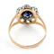 Victorian Ceylon Sapphire & Diamond Daisy Cluster - Saddingtons Jewellery Stand 375 - image 3