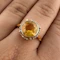Edwardian Citrine Solitaire Ring - Saddingtons Jewellery Stand 375 - image 5