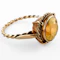 Edwardian Citrine Solitaire Ring - Saddingtons Jewellery Stand 375 - image 3