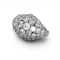 Vintage French Diamond and Platinum Bombé Ring, Circa 1960, 10.50 Carats - image 3