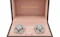 David Morris handcrafted White Diamond Cherry Blossom Large Dome Earrings Set In 18ct White Gold 6.99ct diamonds. Boxed  Mark Constable Unit 301 - image 1
