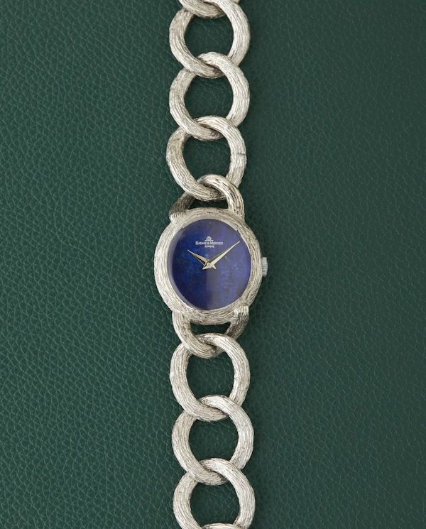 Baume & Mercier Lapis 925 Sterling Silver Bracelet - image 1