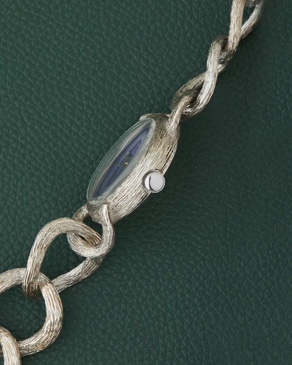 Baume & Mercier Lapis 925 Sterling Silver Bracelet - image 4