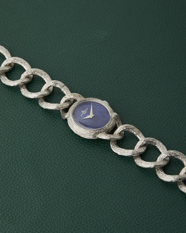 Baume & Mercier Lapis 925 Sterling Silver Bracelet - image 11
