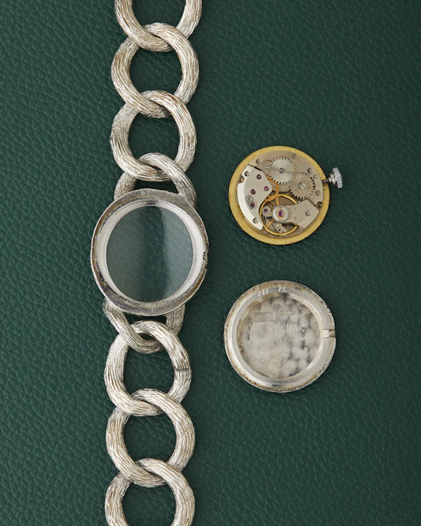 Baume & Mercier Lapis 925 Sterling Silver Bracelet - image 13
