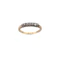 Antique 9ct Gold Old-Cut Diamond Half-Hoop Band Spectrum Antiques - image 1