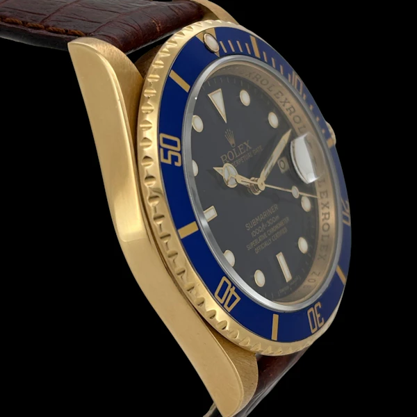 ROLEX SUBMARINER 16618 LB ENGRAVED REHAUT FULL SET 2007 - image 3