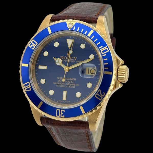 ROLEX SUBMARINER 16618 LB ENGRAVED REHAUT FULL SET 2007 - image 1
