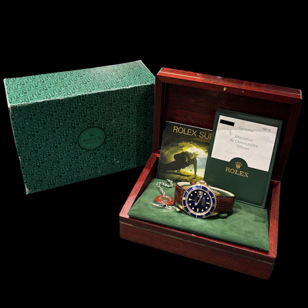 ROLEX SUBMARINER 16618 LB ENGRAVED REHAUT FULL SET 2007 - image 6