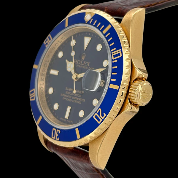 ROLEX SUBMARINER 16618 LB ENGRAVED REHAUT FULL SET 2007 - image 2