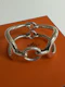 Hermes silver cuff - image 1