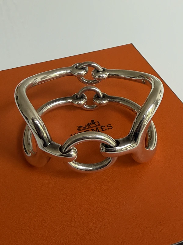 Hermes silver cuff - image 1