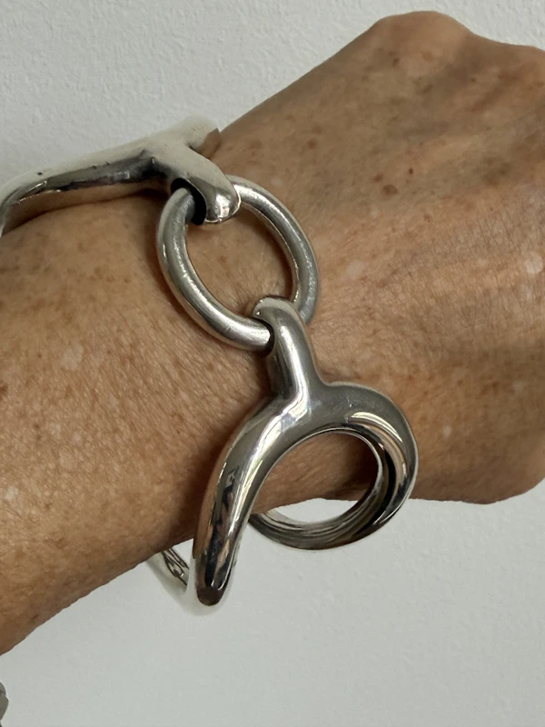 Hermes silver cuff - image 3
