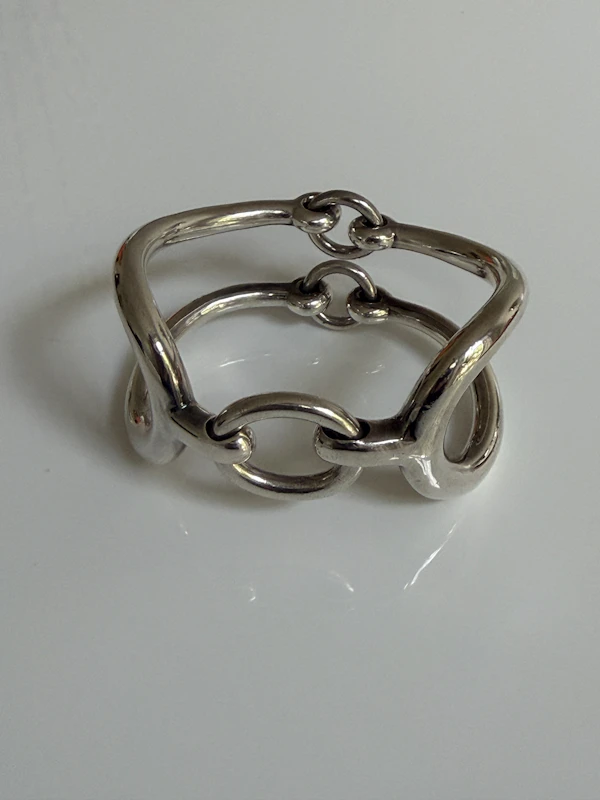 Hermes silver cuff - image 2