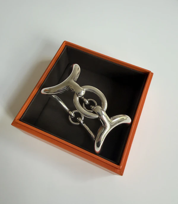 Hermes silver cuff - image 5