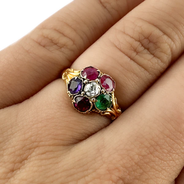 1865 Regard Cluster Ring - Saddingtons Jewellery Stand 375 - image 5