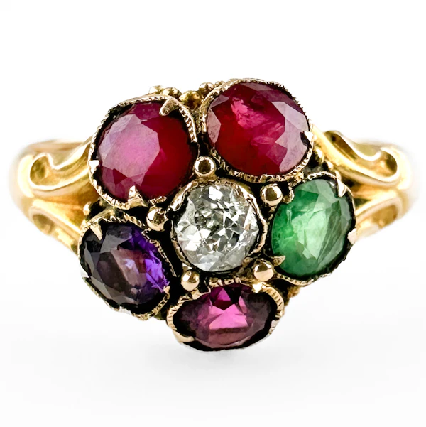 1865 Regard Cluster Ring - Saddingtons Jewellery Stand 375 - image 1